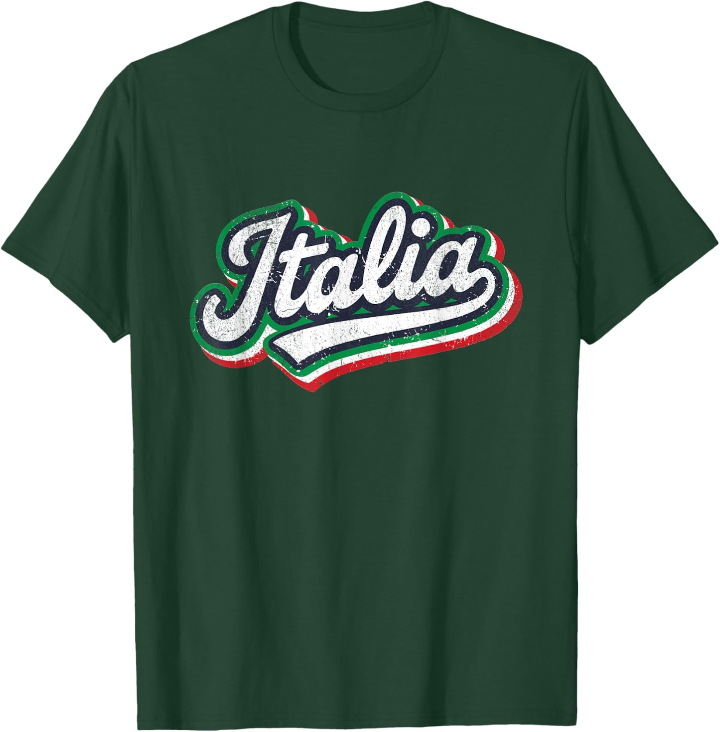 Italia Flag Italian Italy Italiano Souvenir Family Heritage T-Shirt - T-Shirt | Forest