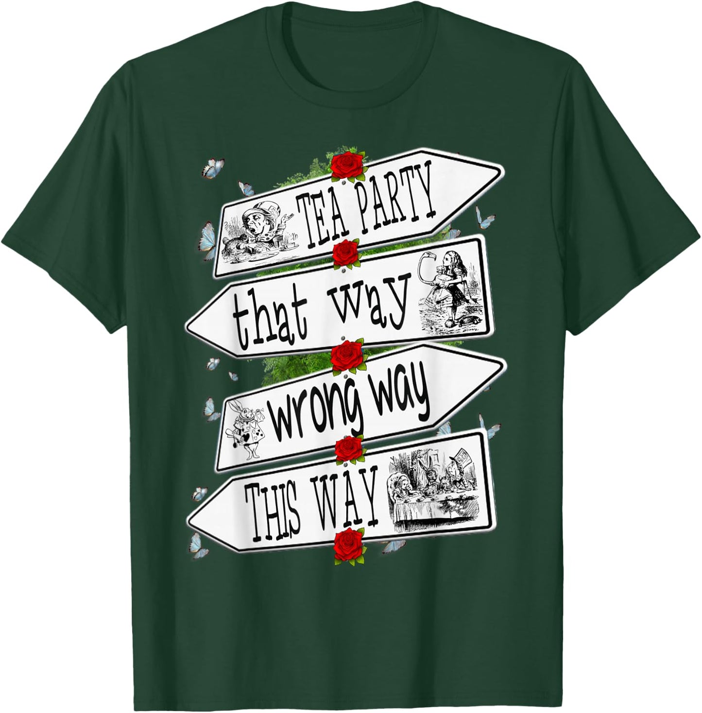 Alice in Wonderland-Men Women Kids T Shirt T-Shirt - T-Shirt | Forest