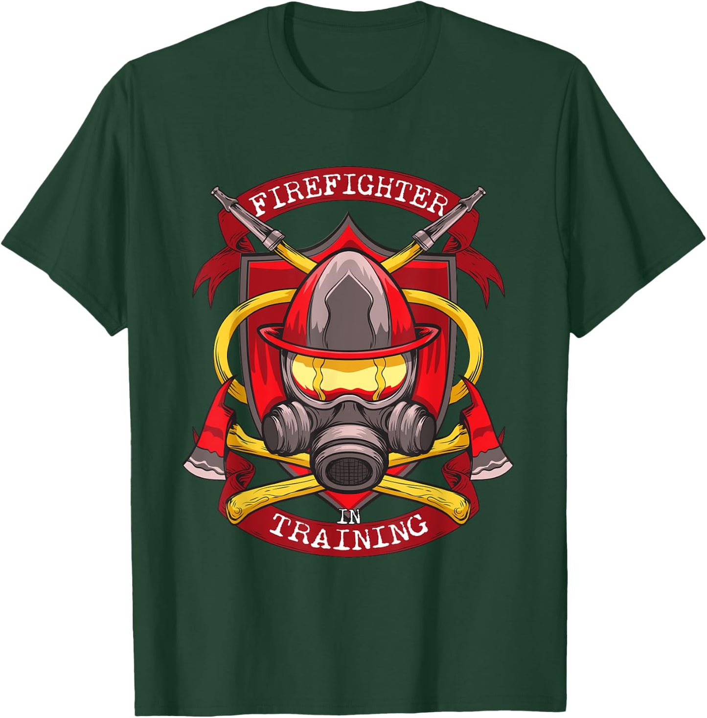 Fire Academy Gifts Men Women Kids Training to be Firefighter T-Shirt - T-Shirt | Forest