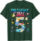 5 Years Old Birthday Girl Adventures In Oceania 5th Birthday T-Shirt - T-Shirt | Forest