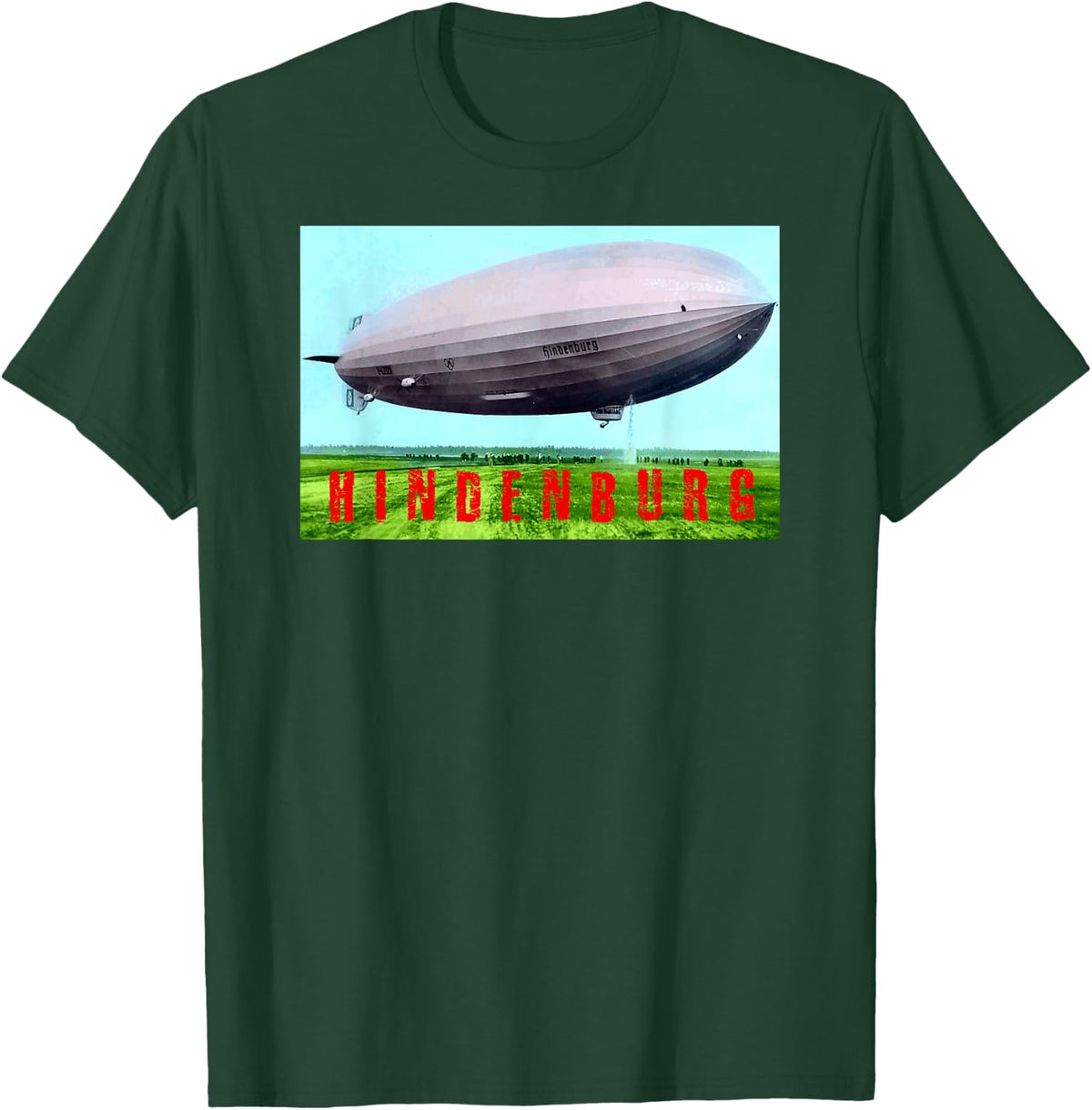 Hindenburg Vintage Airship Zeppelin Shirt T-Shirt - T-Shirt | Forest