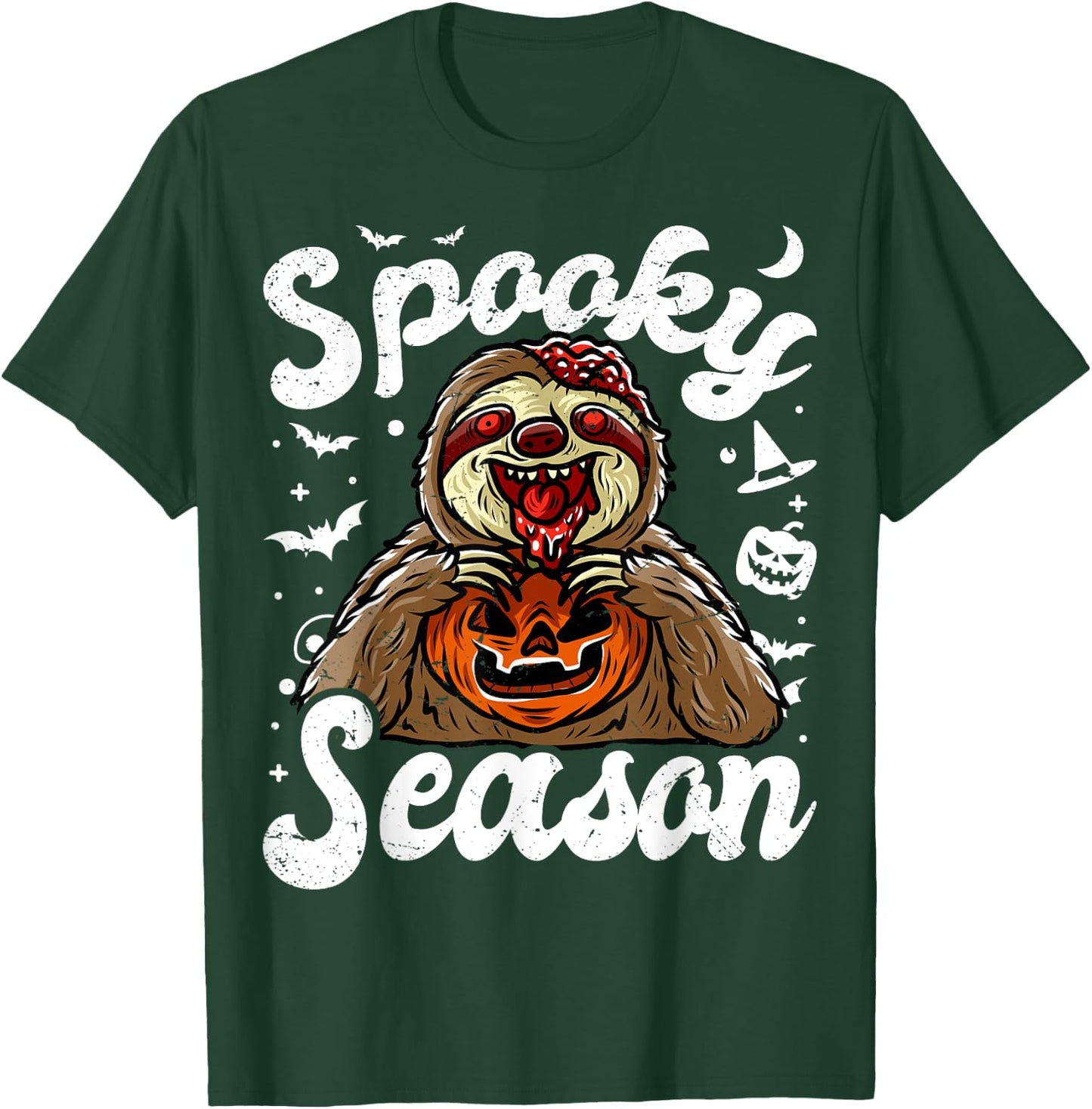 Sloth Boo Zombie Trick Or Treat Halloween Costume T-Shirt - T-Shirt | Forest