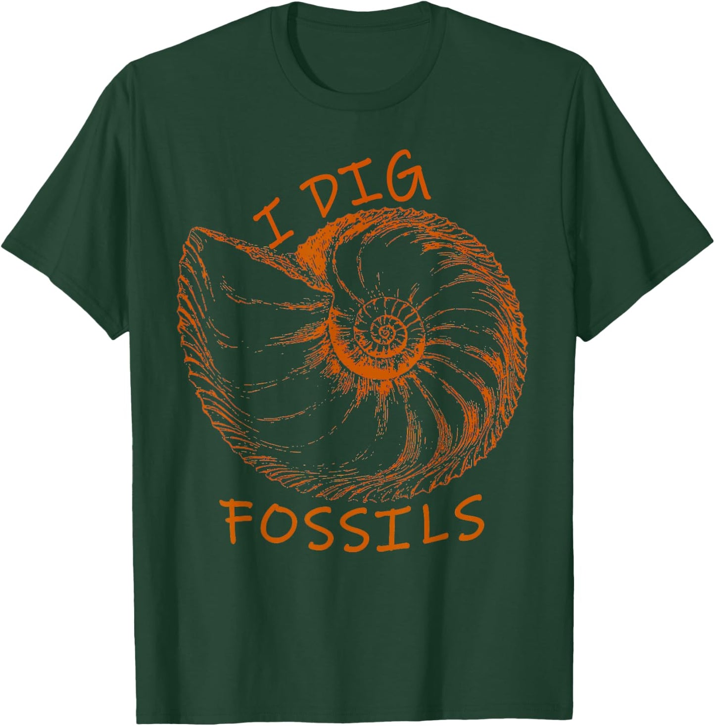 Ammonite Fossil I Dig Fossils T-Shirt - T-Shirt | Forest
