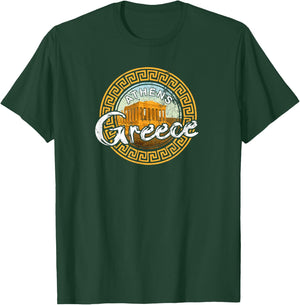 Greece Athens Parthenon Acropolis Vintage Greek T Shirt T-Shirt - T-Shirt | Forest