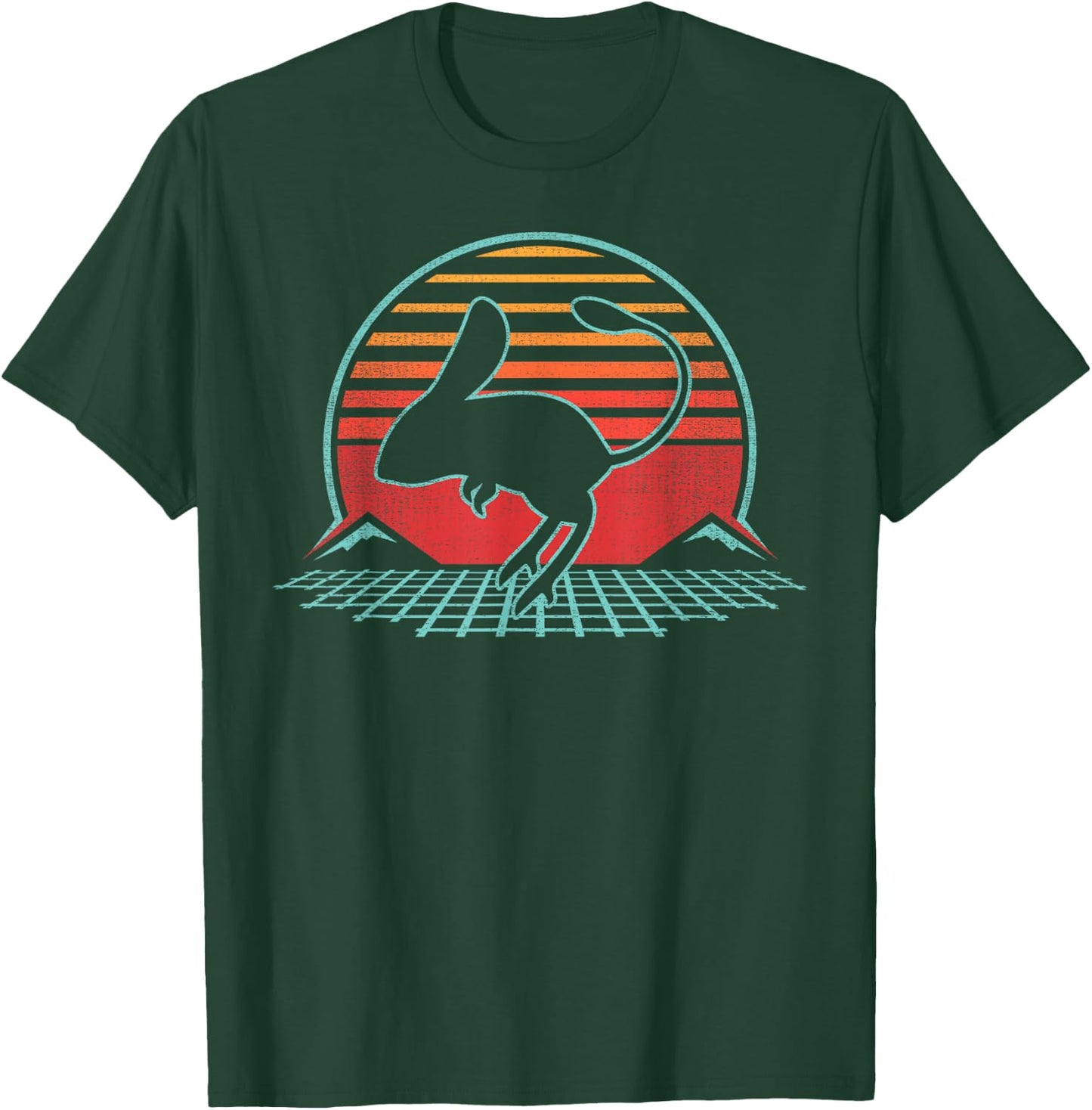 Jerboa Lover Animal Retro Vintage 80s Style T-Shirt - T-Shirt | Forest