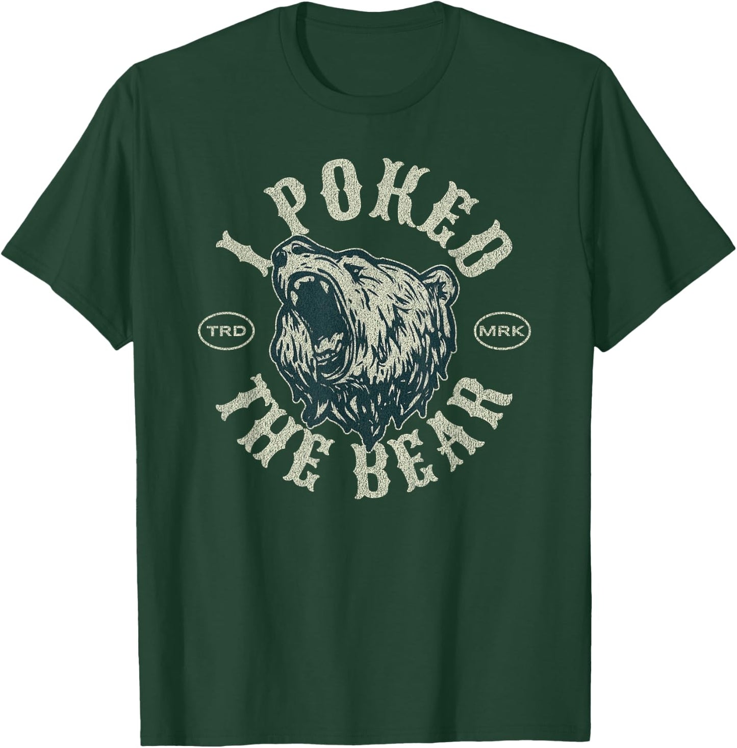 Funny Poked Bear Amputee Recovery Poke T-Shirt - T-Shirt | Forest