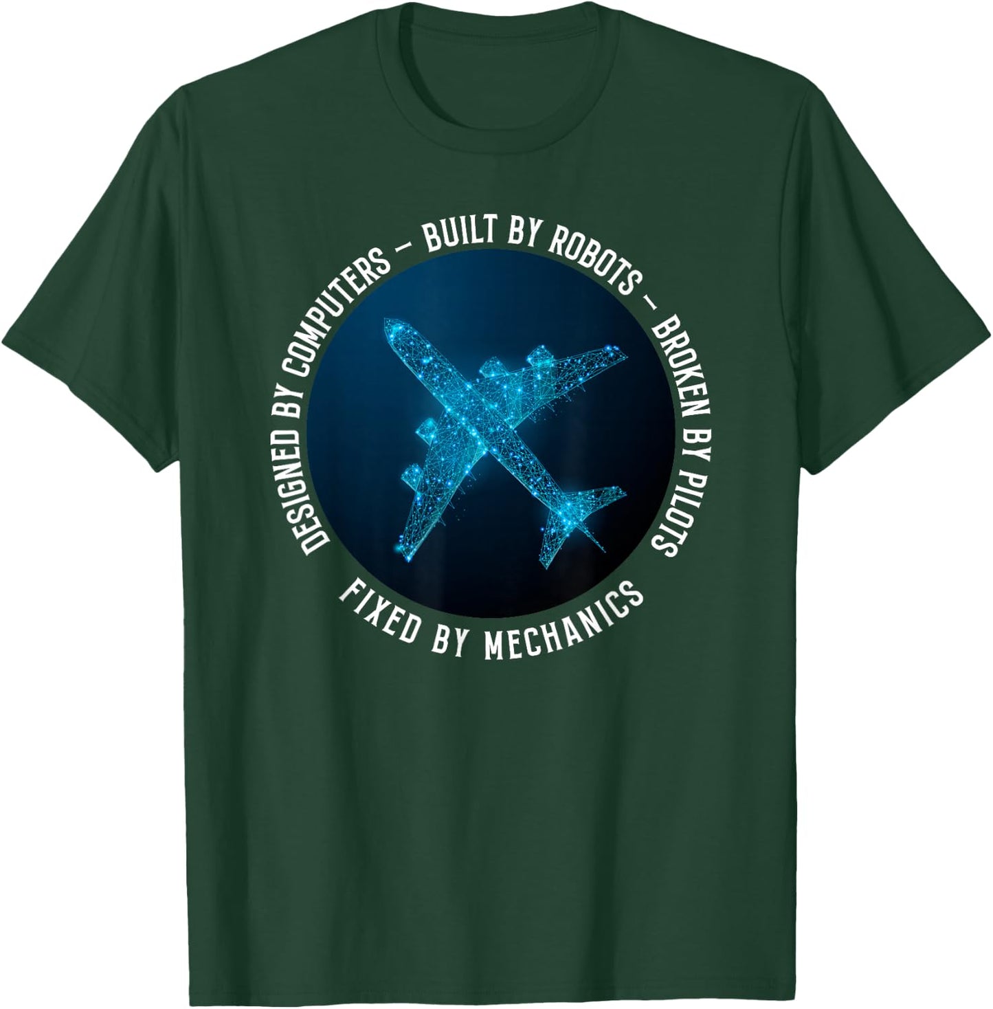 Aviation Mechanic Aircraft Engineer Technician T-Shirt - T-Shirt | Forest