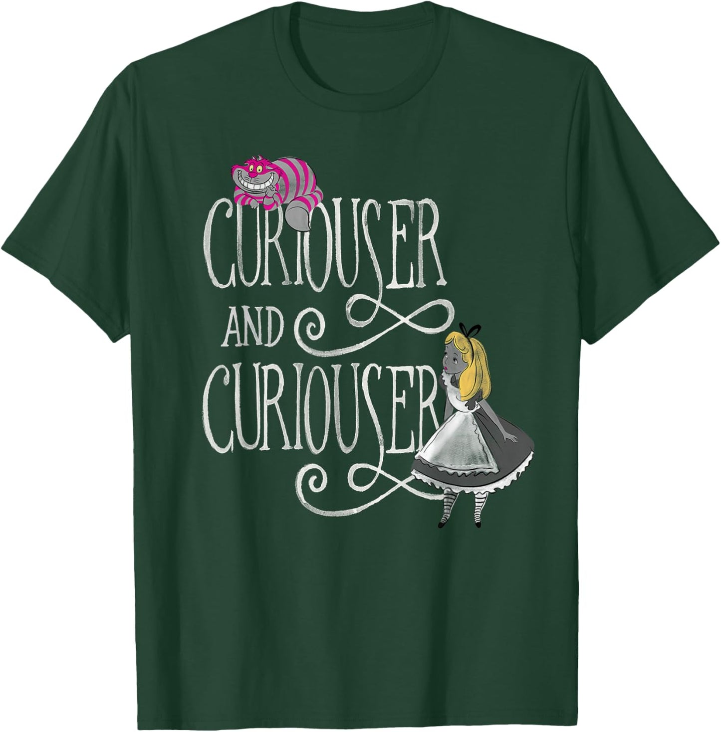 Alice in Wonderland - in Wonderland Curiouser T-Shirt - T-Shirt | Forest