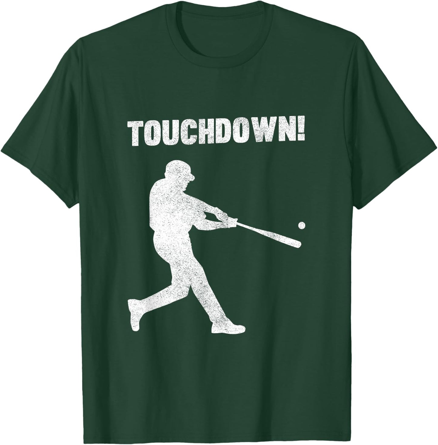 Funny Baseball Touchdown - Homerun Joke Shirt T-Shirt - T-Shirt | Forest