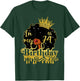 Black Queen African American Afro In My 74th Birthday Era T-Shirt - T-Shirt | Forest