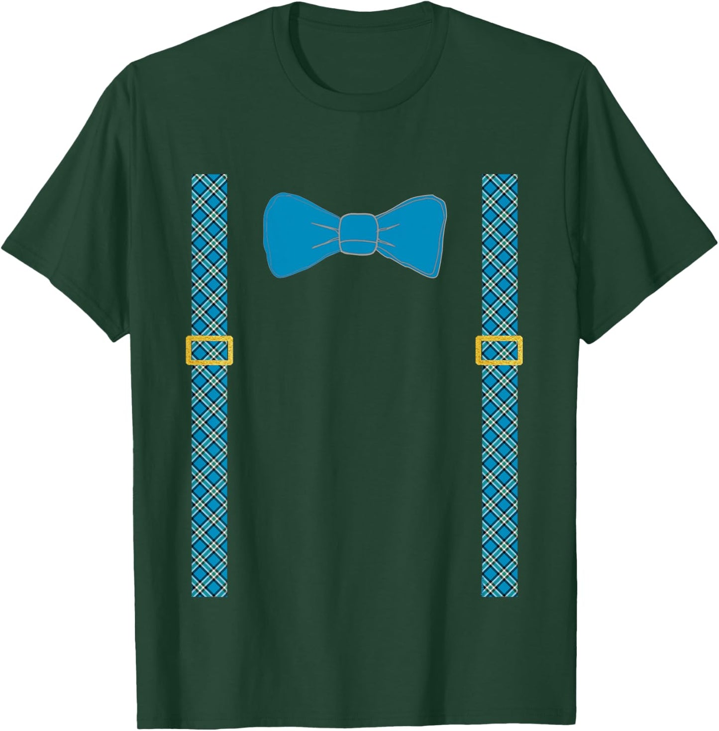 Kids Boys Suspenders and Bowtie by Scarebaby T-Shirt - T-Shirt | Forest