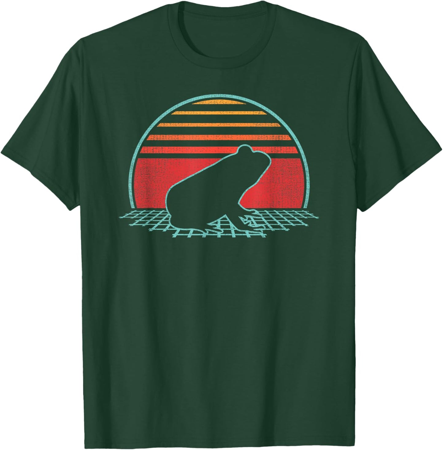 Frog Toad Lover Animal Retro Vintage 80s Style T-Shirt - T-Shirt | Forest