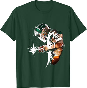 Welder Mexican El Soldador Mexican flag Soldador Mexicano T-Shirt - T-Shirt | Forest