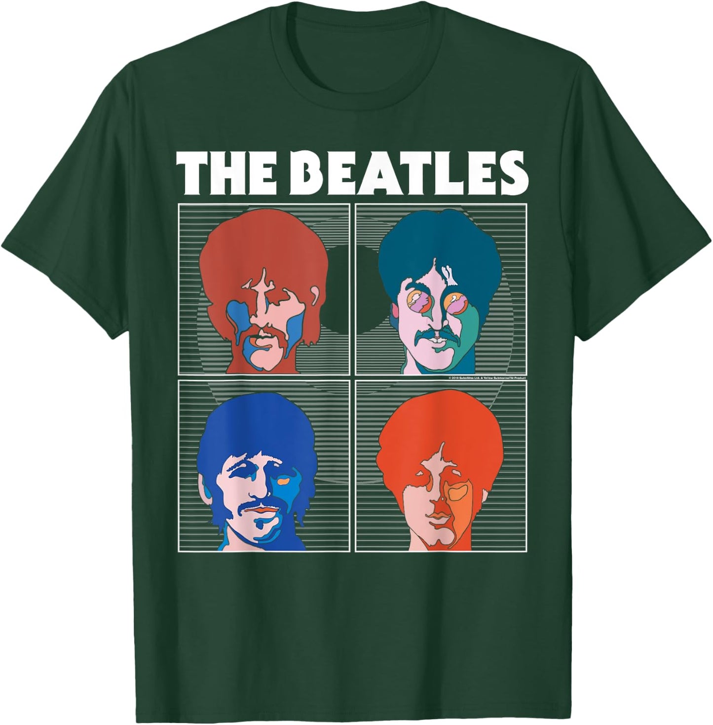 The Beatles - Pop Art Head Shots T-Shirt - T-Shirt | Forest