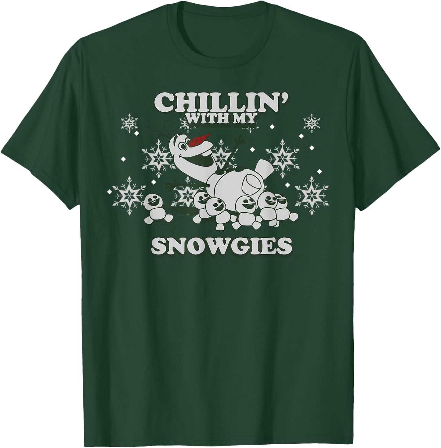 Disney Frozen Olaf Chillin' with My Snowgies Snowflake T-Shirt - T-Shirt | Forest