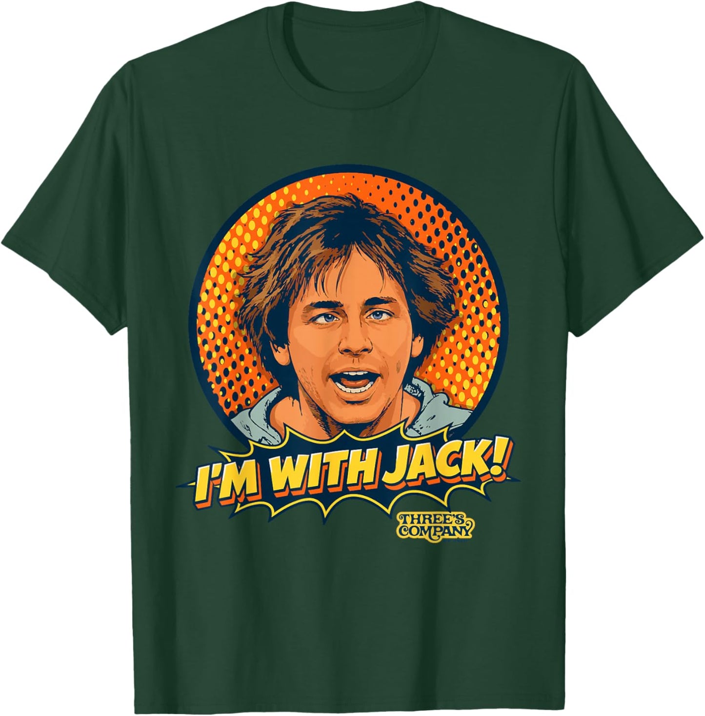 I'm with Jack Tripper Funny Three's Company Retro T-Shirt - T-Shirt | Forest
