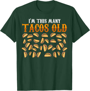 Funny 35 Year Old Taco Lovers Gag Gift, 35 T-Shirt - T-Shirt | Forest