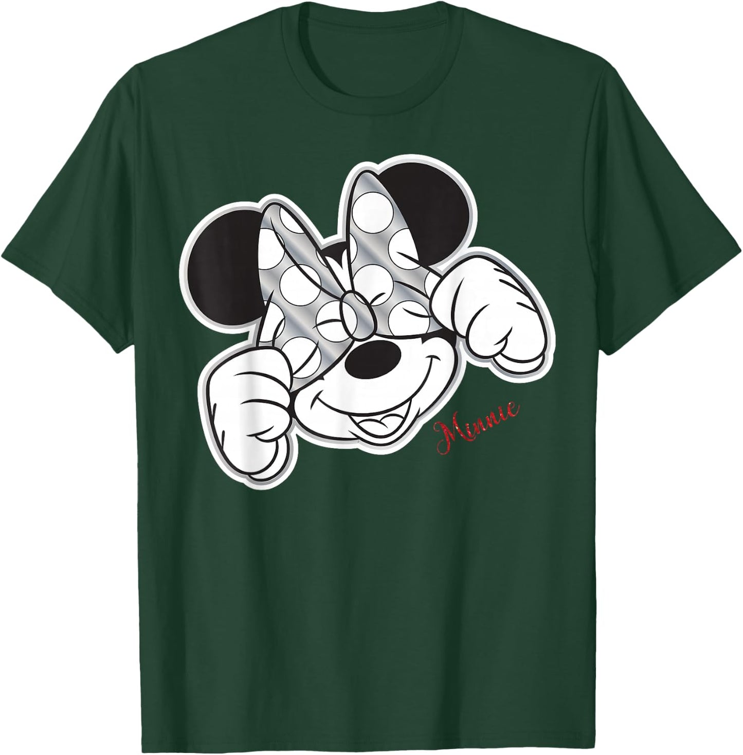 Disney - Minnie Mouse Bow Over Eyes T-Shirt - T-Shirt | Forest