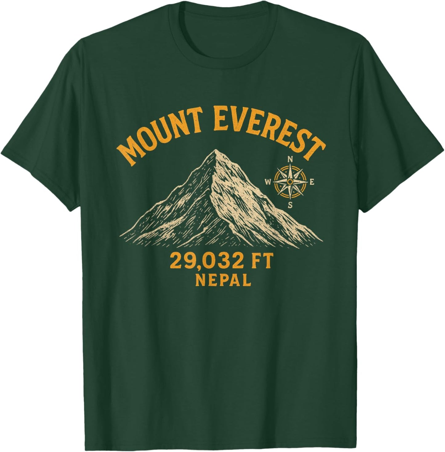 Mount Mt Everest Nepal Adventure Mountain Climbing Souvenir T-Shirt - T-Shirt | Forest