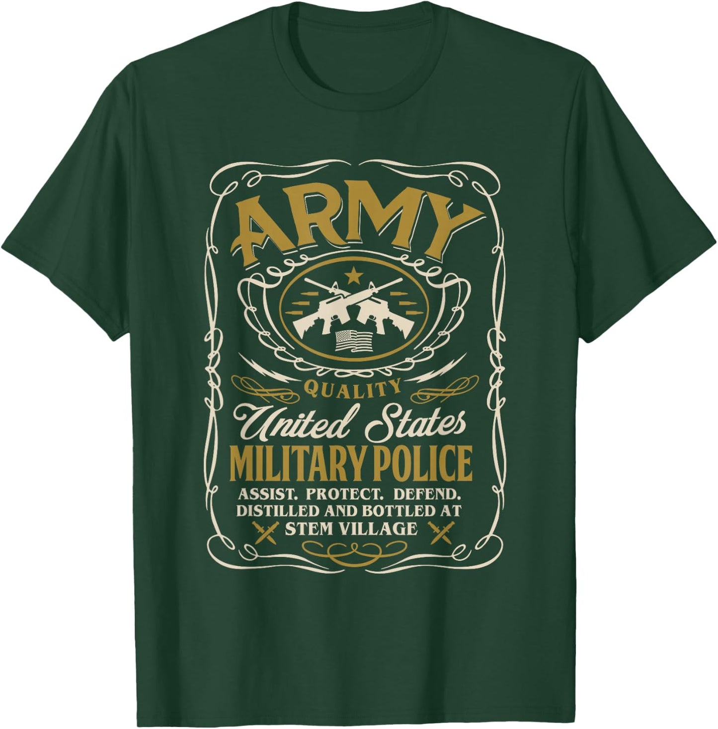 Army Military Police T-Shirt - T-Shirt | Forest