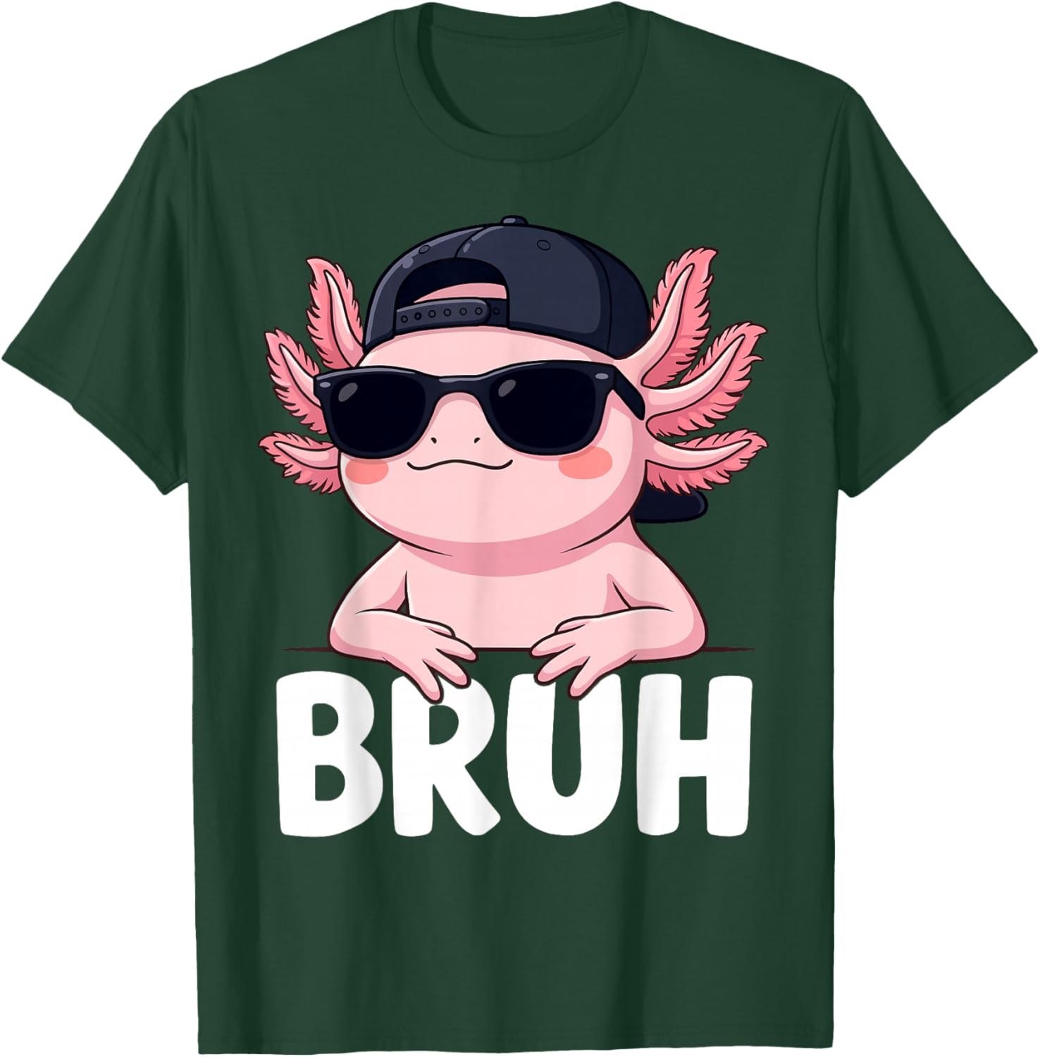 Bruh Axolotl Meme T-Shirt - T-Shirt | Forest