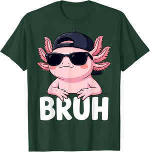 Bruh Axolotl Meme T-Shirt - T-Shirt | Forest