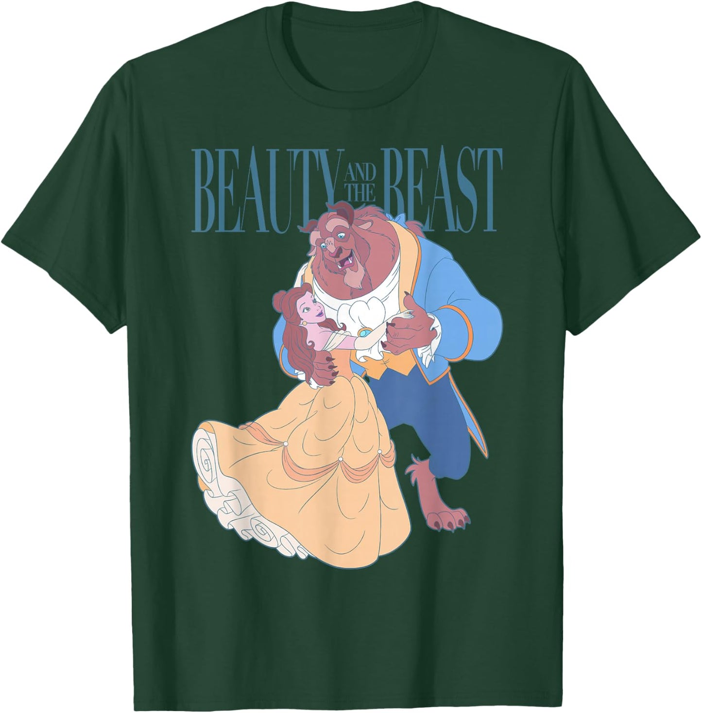 Disney Beauty and The Beast Belle and Beast Classic Portrait Small T-Shirt - T-Shirt | Forest