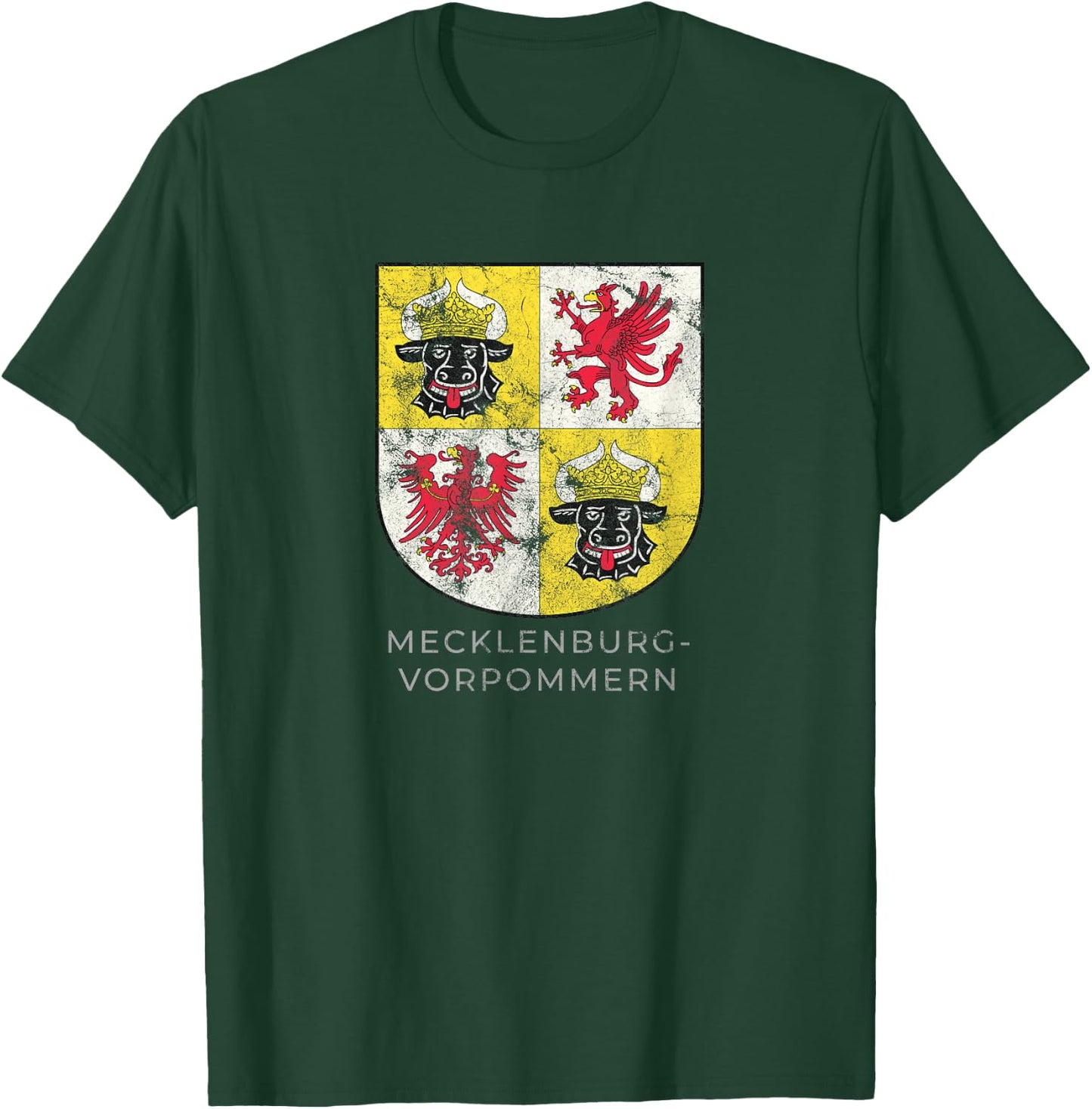 Mecklenburg vorpommern Coat of arm Germany Deutsch Shirt T-Shirt - T-Shirt | Forest