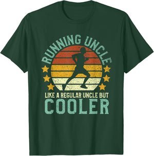 Running Uncle Funny Adult 5k Marathon Runner Gift Run Lover T-Shirt - T-Shirt | Forest