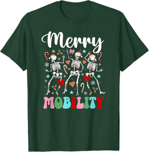 Christmas PT Therapist Xmas Groovy Physical Therapist - -Adults, Black, Small, Short Sleeve, Cotton Blend, Crew Collar, Cartoon Christmas, Straight Fit, Pull On, Winter, Imported T-Shirt - T-Shirt | Forest