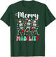 Christmas PT Therapist Xmas Groovy Physical Therapist - -Adults, Black, Small, Short Sleeve, Cotton Blend, Crew Collar, Cartoon Christmas, Straight Fit, Pull On, Winter, Imported T-Shirt - T-Shirt | Forest