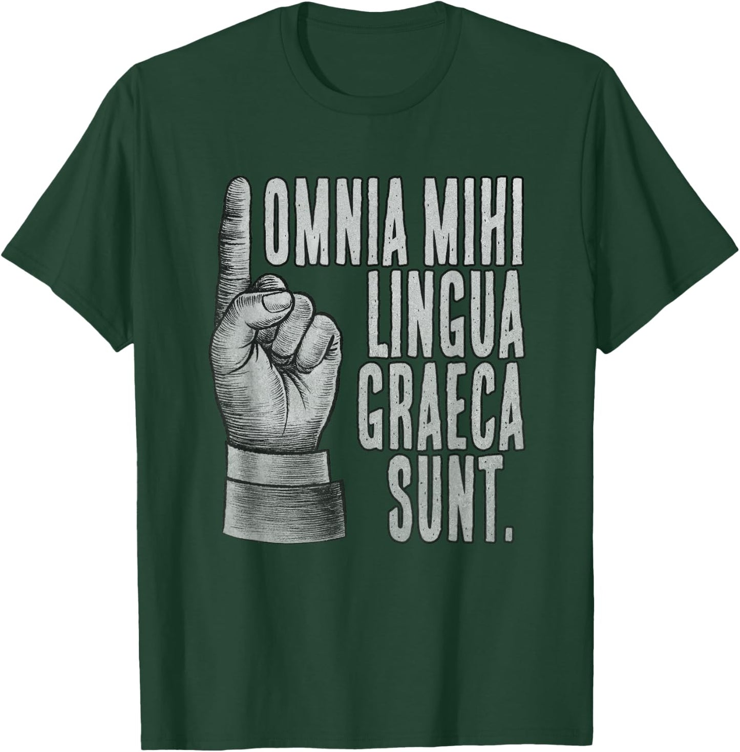 Funny It's Greek to me in Latin T-Shirt - T-Shirt | Forest