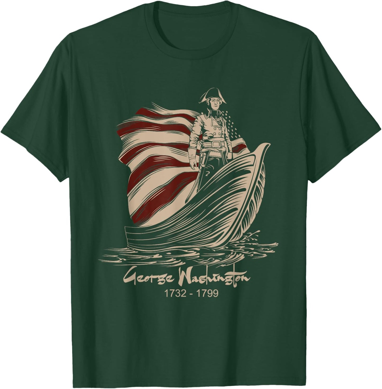 Vintage George Washington Costume Small T-Shirt - T-Shirt | Forest