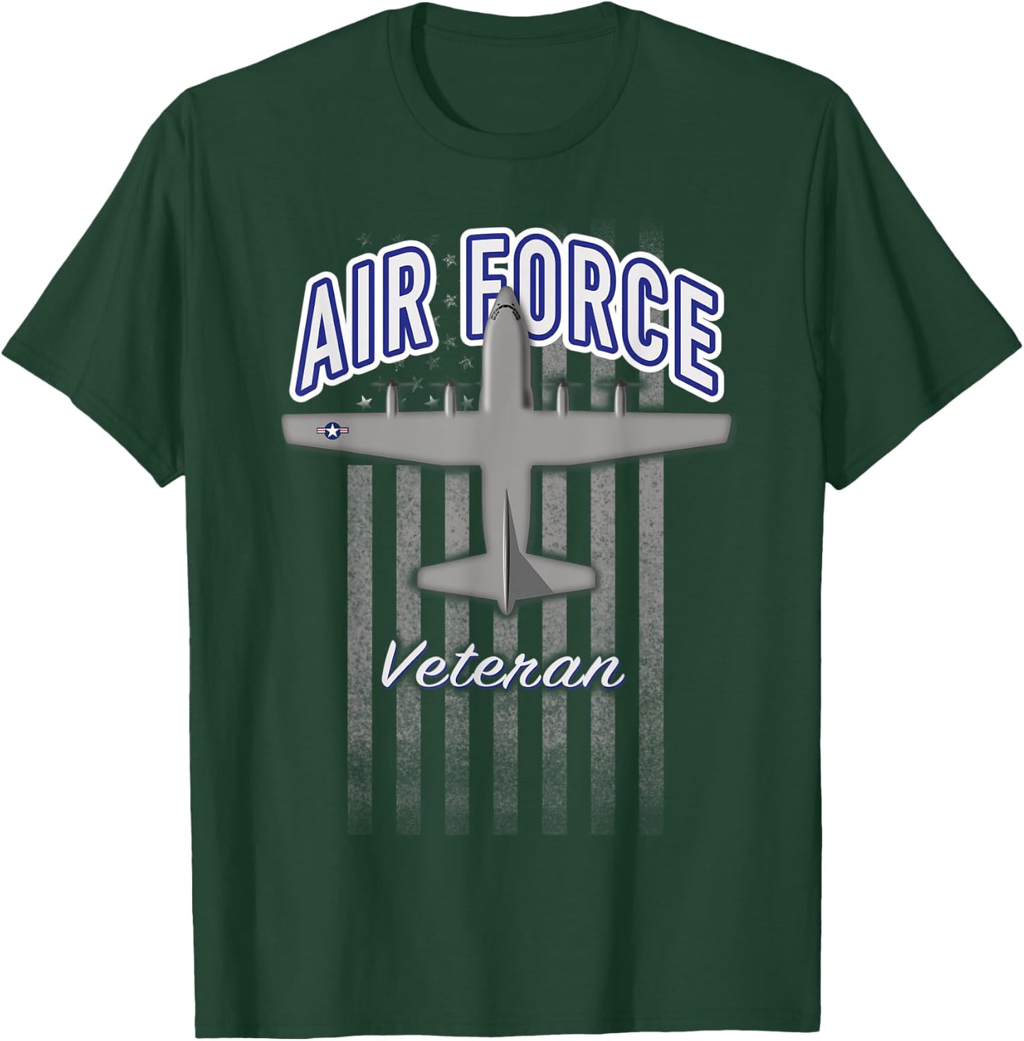 Air Force Veteran C-130 Hercules T-Shirt - T-Shirt | Forest