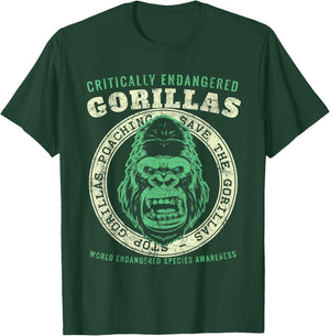 Save The Gorillas Vintage T-Shirt - T-Shirt | Forest