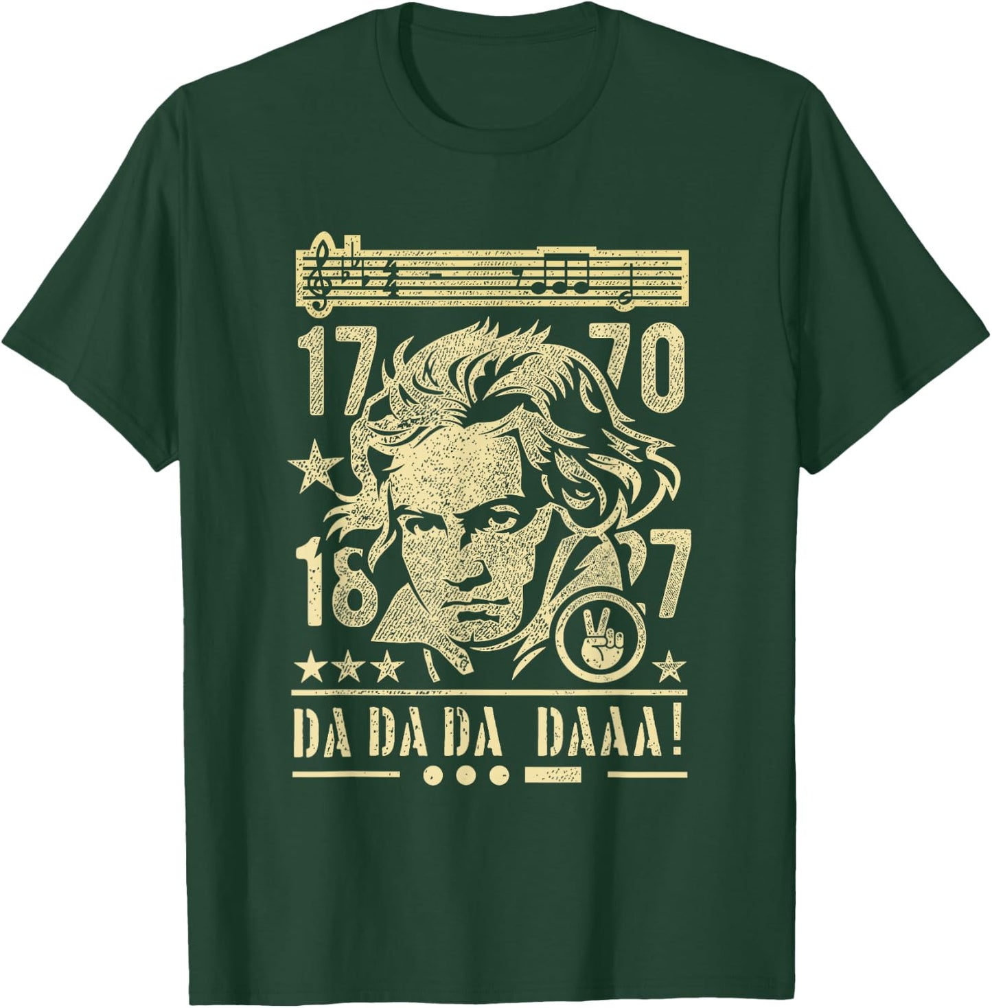 Beethoven Composer 1770-1827 Ludwig van Beethoven T-Shirt - T-Shirt | Forest