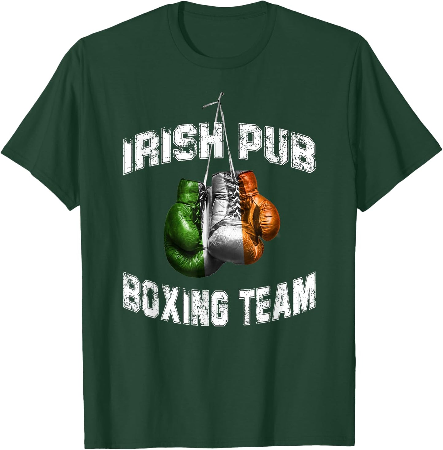 Irish Boxing Funny Ireland Flag - Irish Pub T-Shirt - T-Shirt | Forest