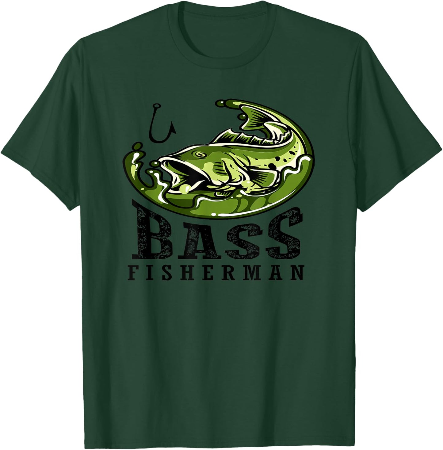 Patriotic Anglers American Bass Pro Whisperer Fisherman T-Shirt - T-Shirt | Forest