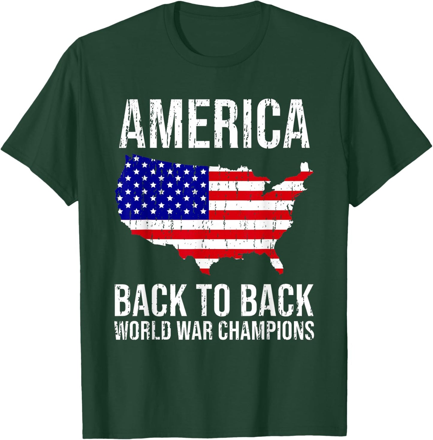 Funny USA T Shirt US Flag Patriodic 4th of July America T-Shirt - T-Shirt | Forest
