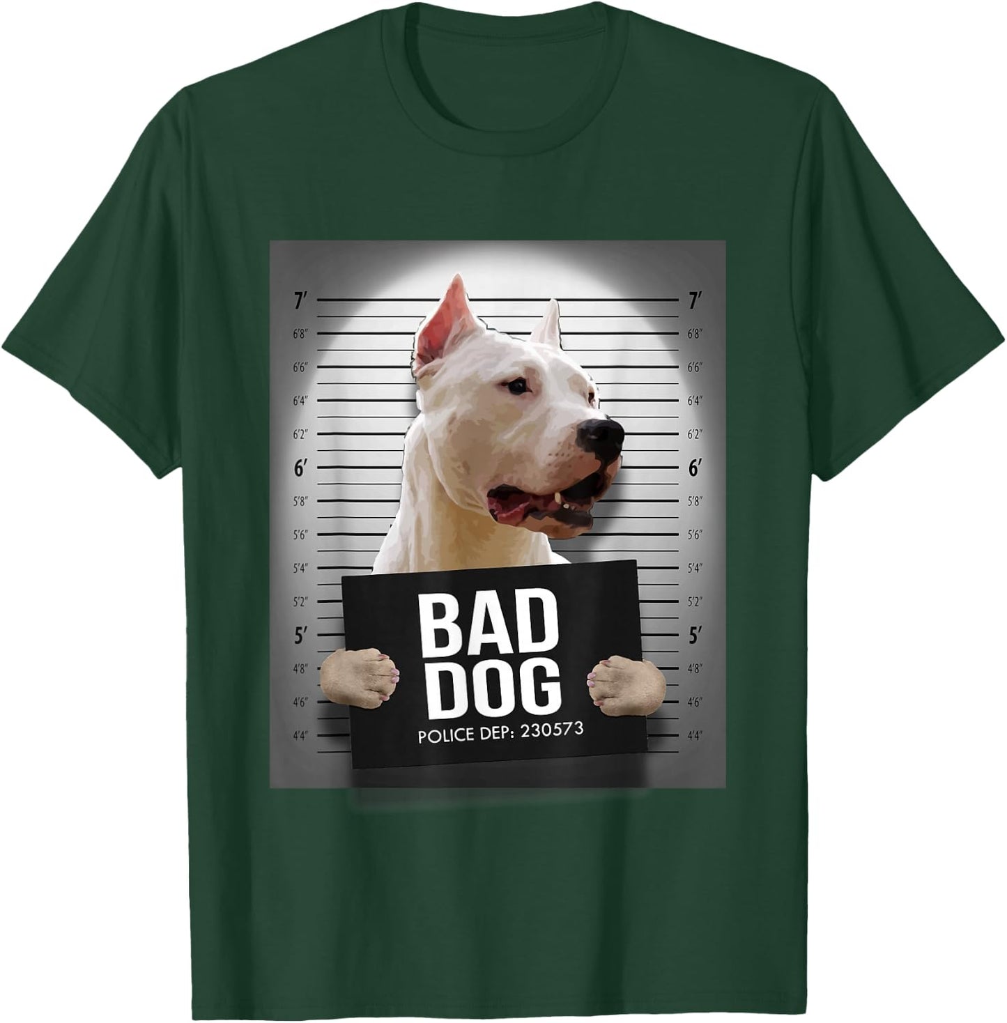 Dogo Argentino Mugshot Shirt T-Shirt - T-Shirt | Forest