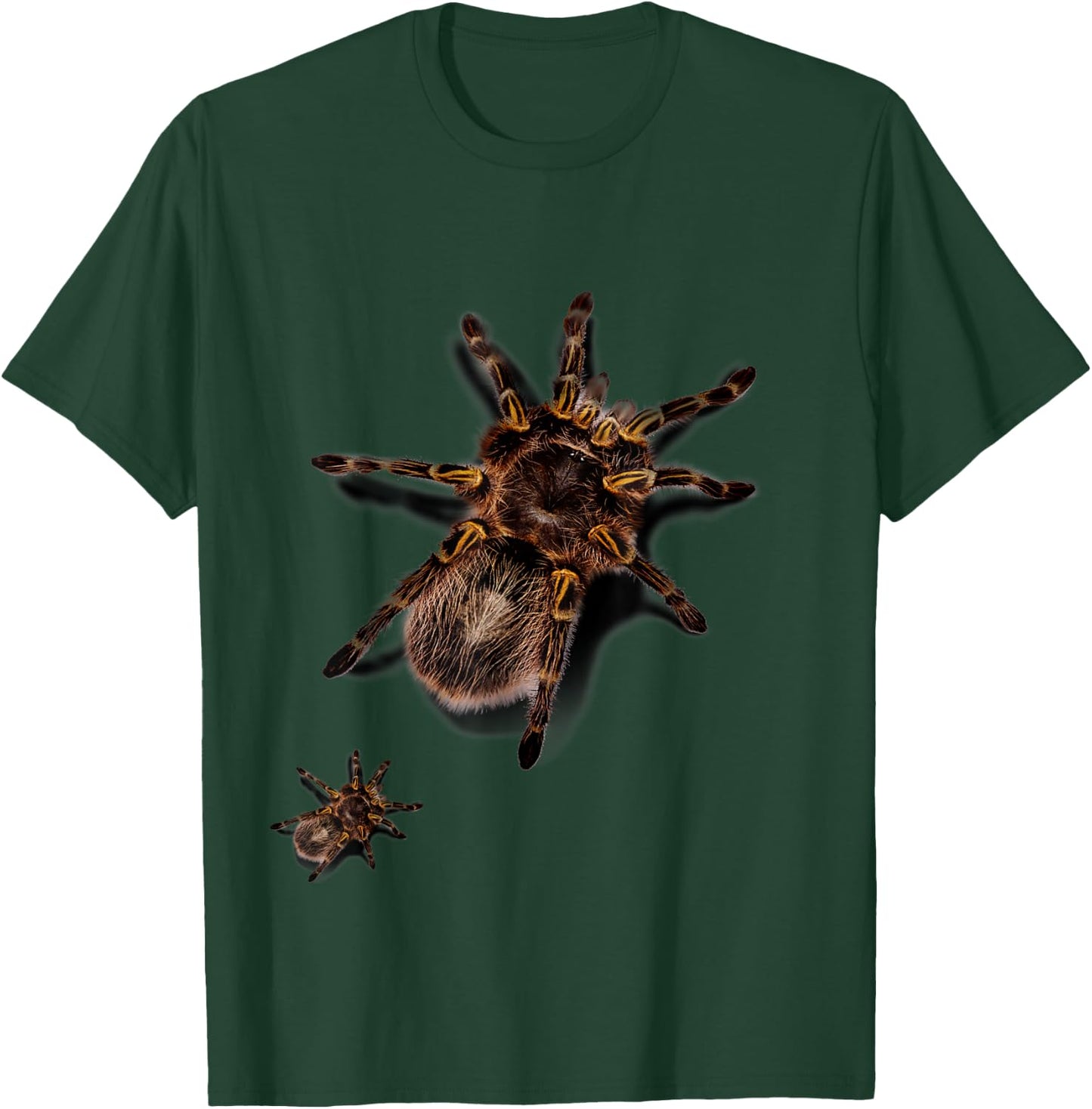 Giant Tarantula Spider Crawling Up, Prank T-Shirt - T-Shirt | Forest