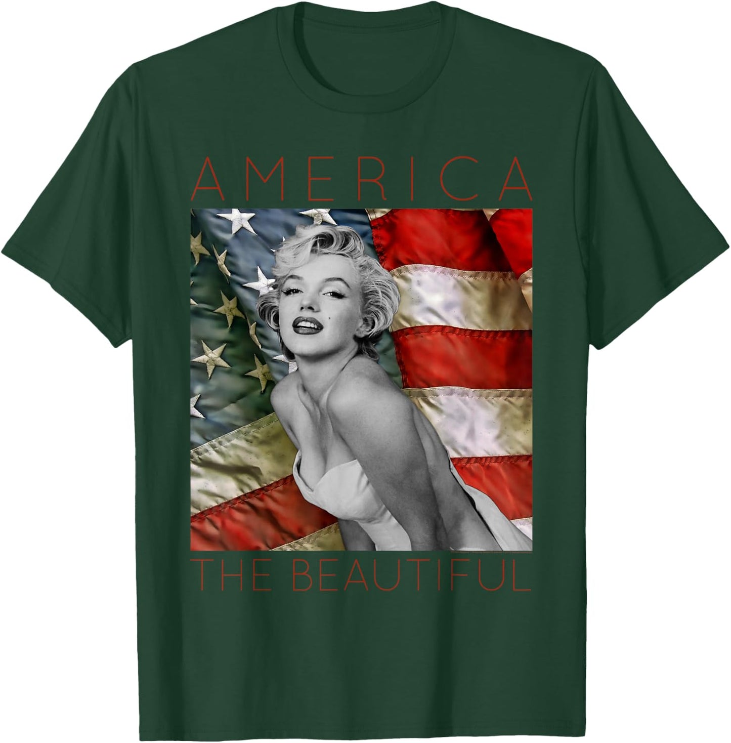 Marilyn Monroe America The Beautiful T-Shirt - T-Shirt | Forest