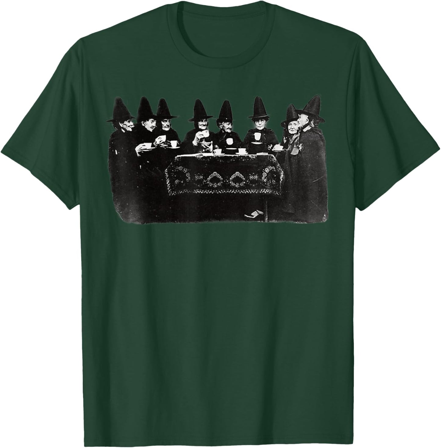 Vintage Witches Tea Party Victorian Witch T-Shirt - T-Shirt | Forest