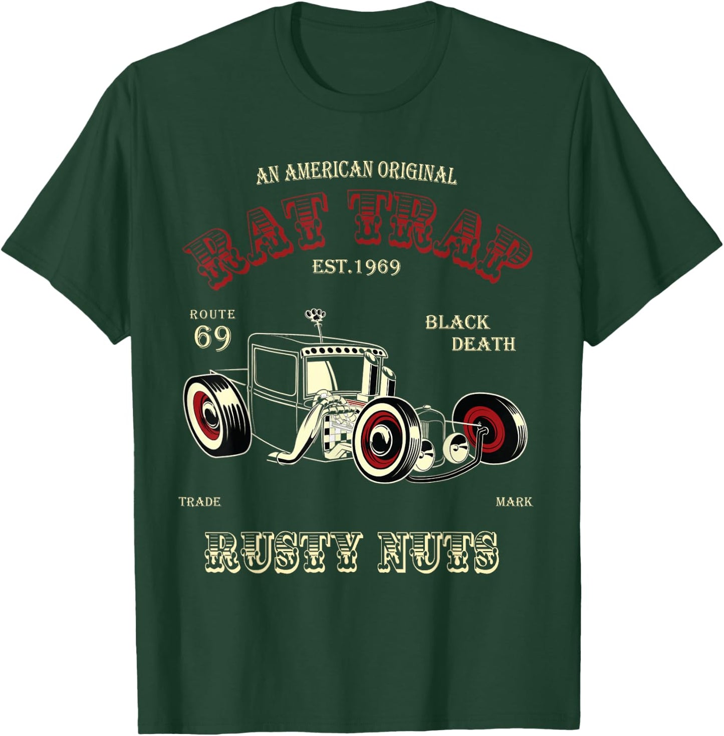 Rat Rod Rat Trap Roadster Shirt T-Shirt - T-Shirt | Forest