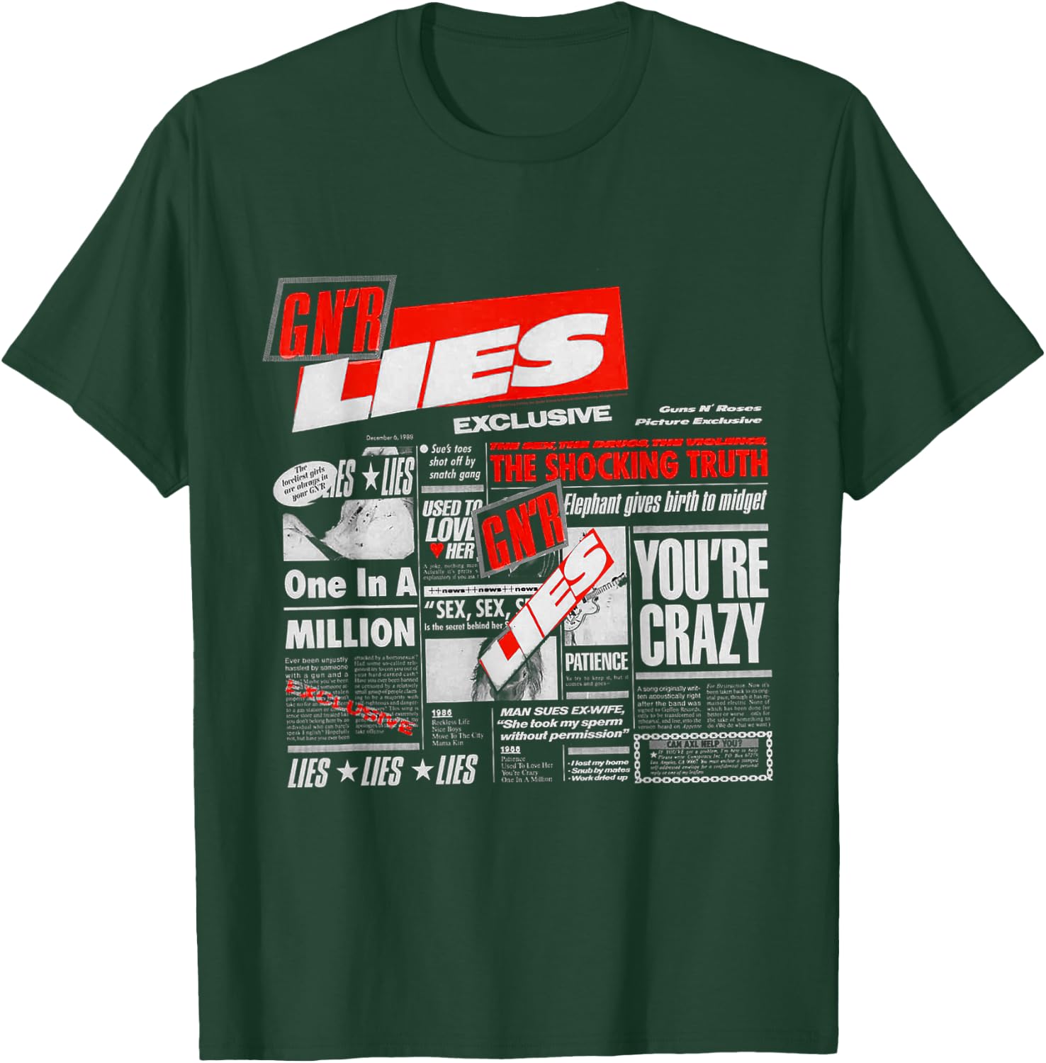 Guns N' Roses Official Lies T-Shirt - T-Shirt | Forest