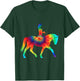 Tie Dye Horse Tie Dyed Polo Player Horseback Riding T Shirt T-Shirt - T-Shirt | Forest