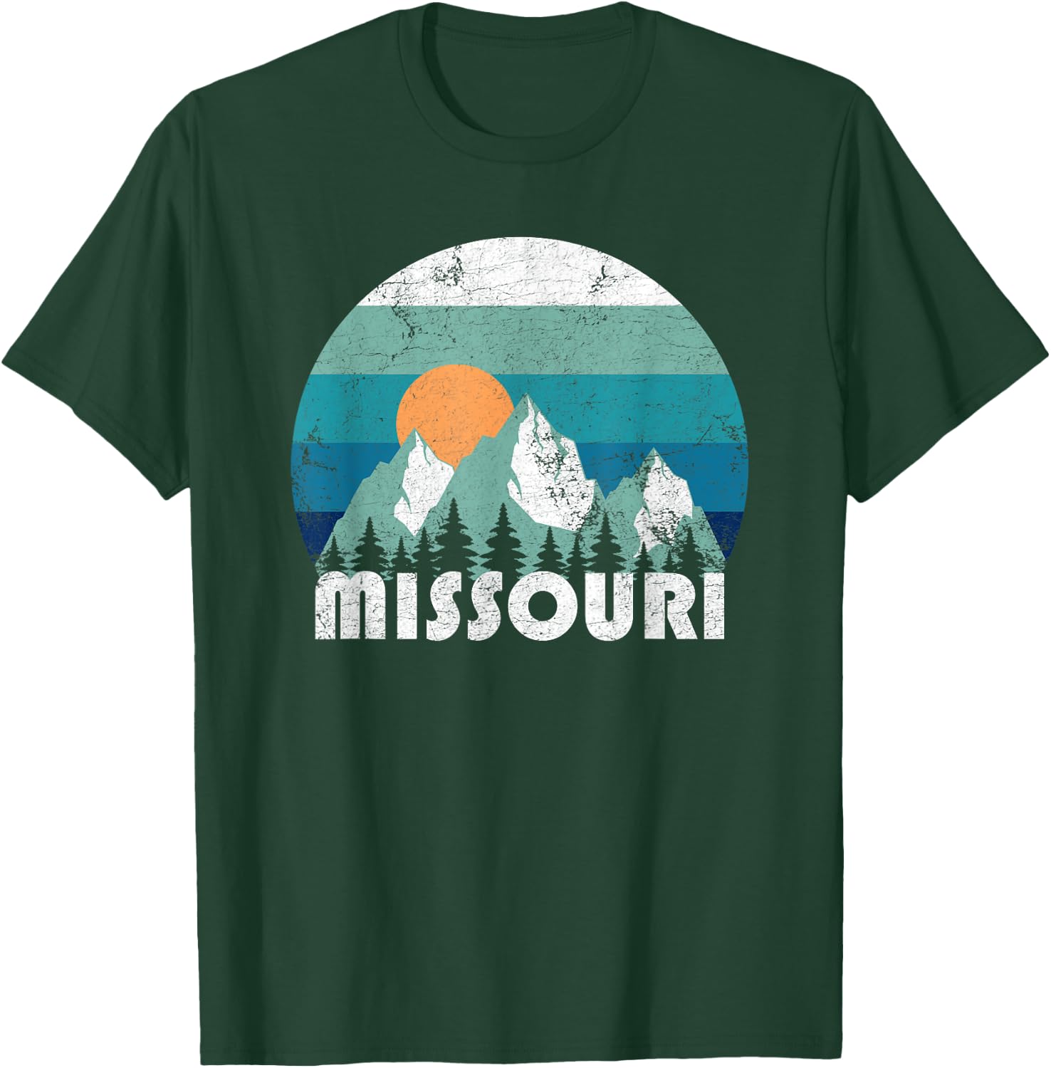 Missouri State Retro Vintage T-Shirt - T-Shirt | Forest