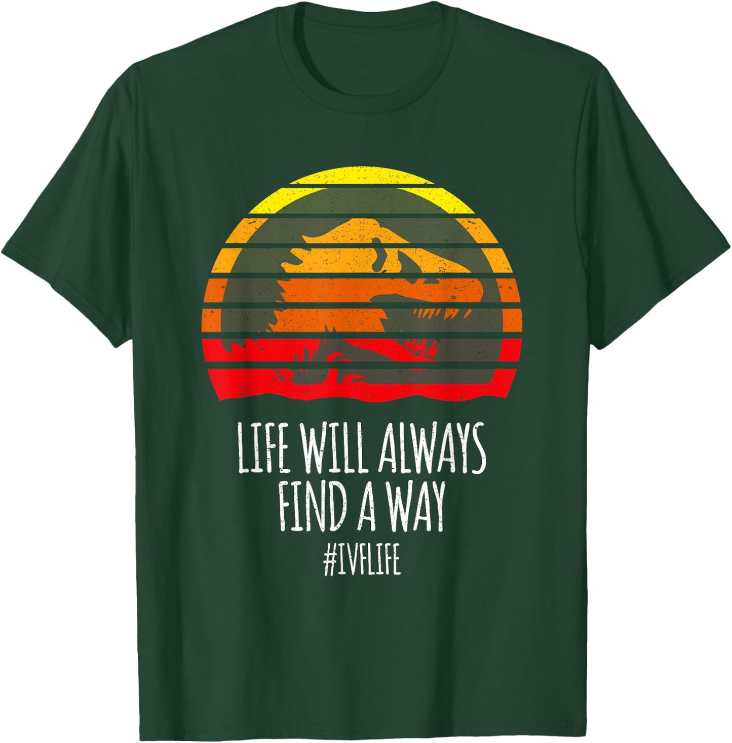 IVF Warrior Hope Infertility Journey Strong Support Tribe T-Shirt - T-Shirt | Forest