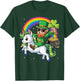 Unicorn St Patricks Day Girls Women Leprechaun Shamrock T-Shirt - T-Shirt | Forest