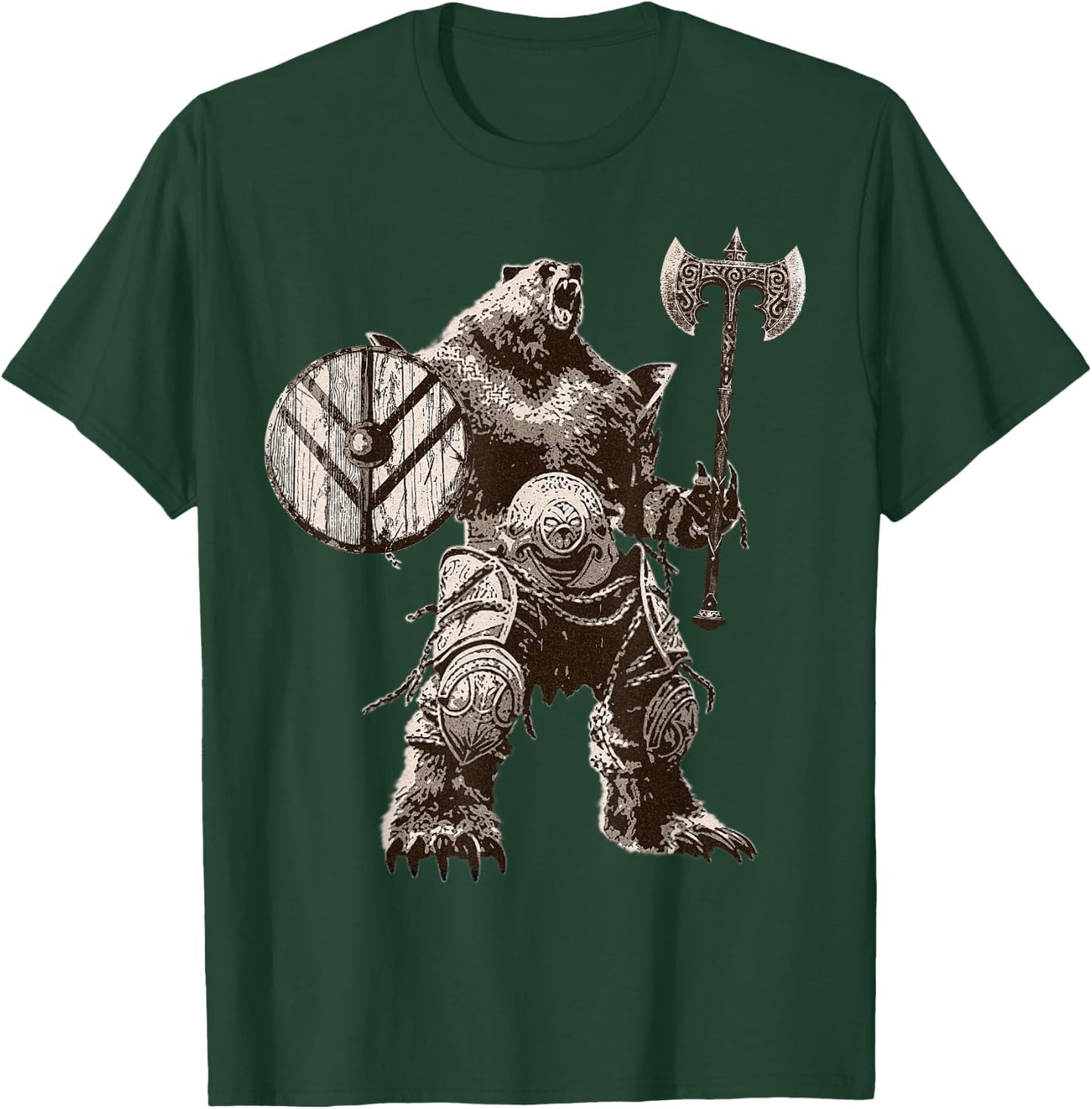 Viking Bear Warrior Odin Berserker Vikings Myths T-Shirt - T-Shirt | Forest